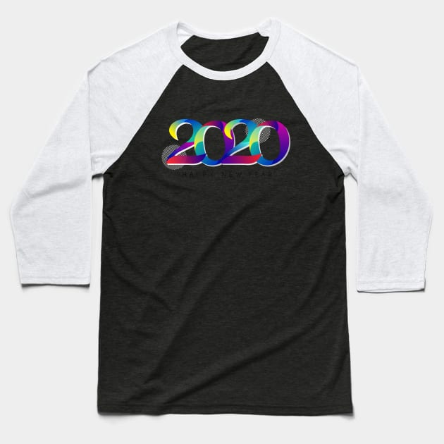 happy new year 2020 Baseball T-Shirt by Rosomyat